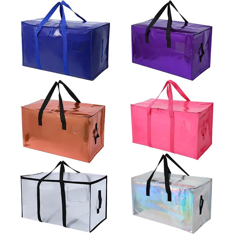 6-Pack Zippered Moving & Storage Bags with Handles