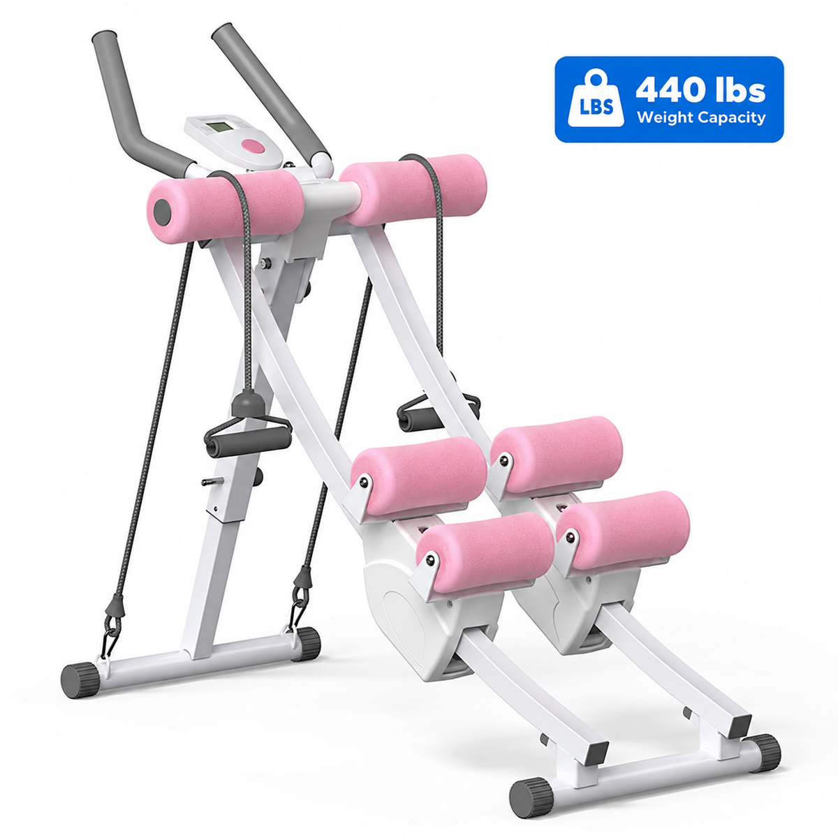Dual Track Ab Trainer with LCD Monitor