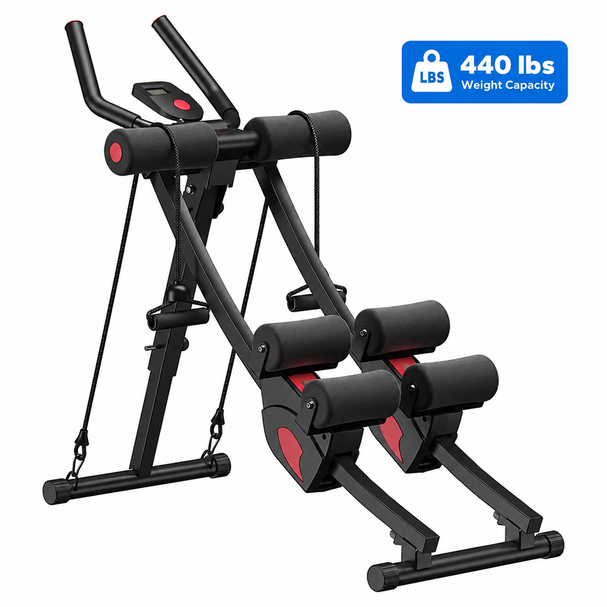 Dual Track Ab Trainer with LCD Monitor