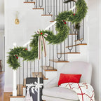 6 FT Artificial Cedar Garland, 2-Pack Green