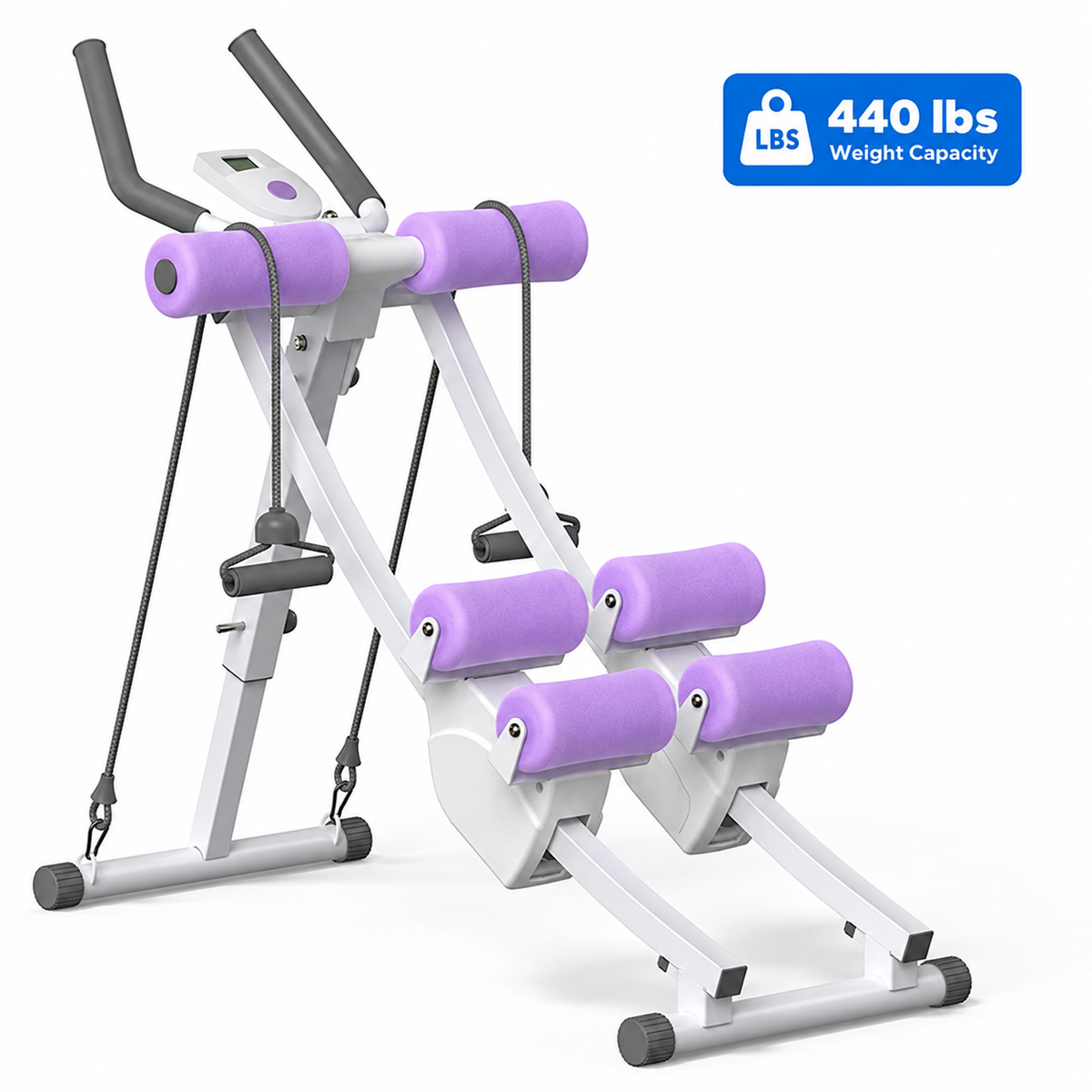 Dual Track Ab Trainer with LCD Monitor