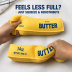 Jumbo Butter-Shaped Decompression Squeeze Squishy, 14 oz TPR, Stress Relief Fidget Toy