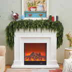 6 FT Artificial Cedar Garland, 2-Pack Green