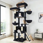 F76 76-in Freestanding Cat Tree for Large Cats, Beige