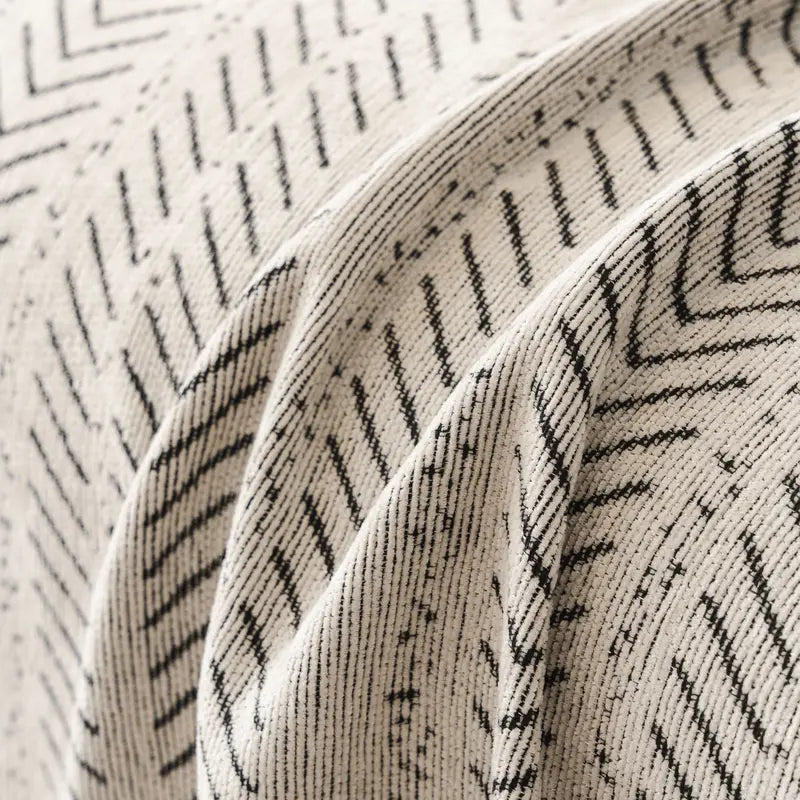 Universal Chenille Sofa Cover with Fishbone Pattern