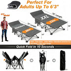 Folding Camping Cot with Mattress