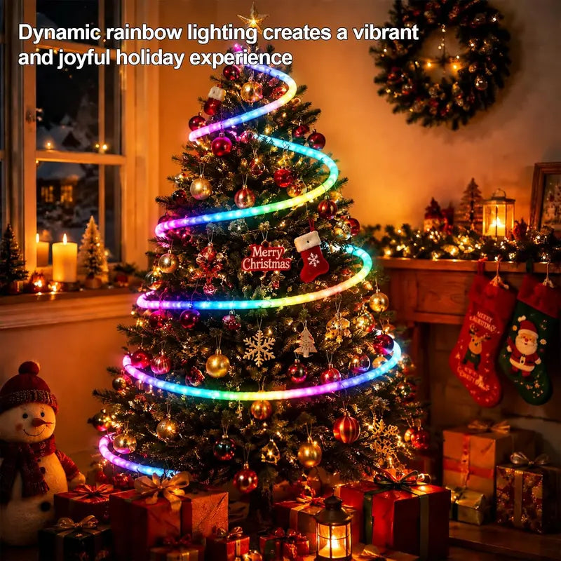 Smart RGB+IC LED Plush USB Neon Light Strip with Remote & App