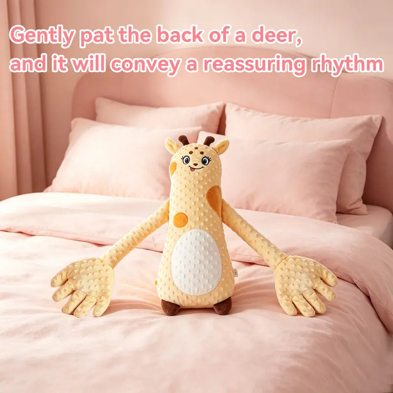Soothing Giraffe Plush Toy with 3-Speed Patting Modes