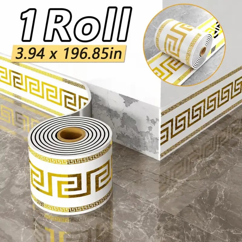 Self-Adhesive Baseboard Wall Corner Guard Vinyl Trim