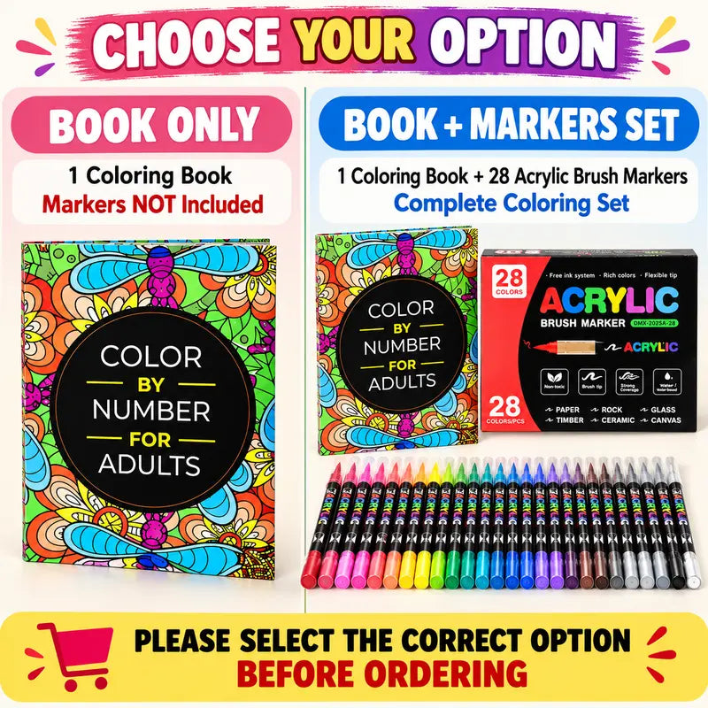 Choose book only or a book-and-marker set
