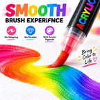 Acrylic brush marker tip detail