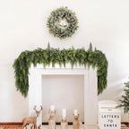 6 FT Artificial Cedar Garland, 2-Pack Green