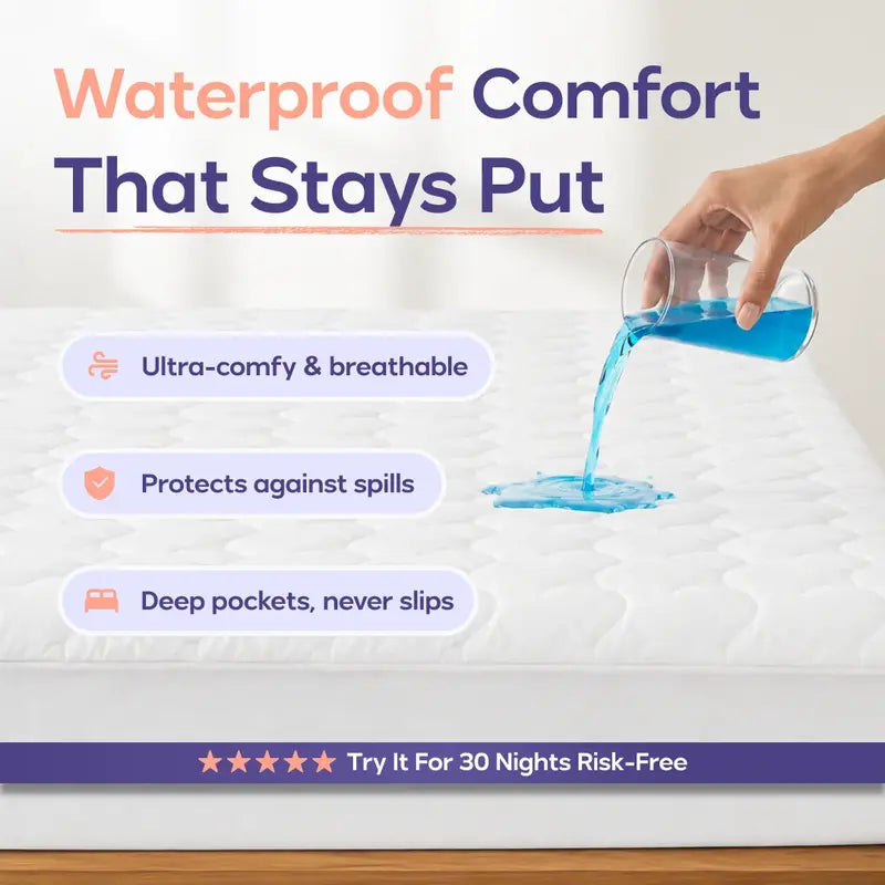 Waterproof Mattress Protector, Queen