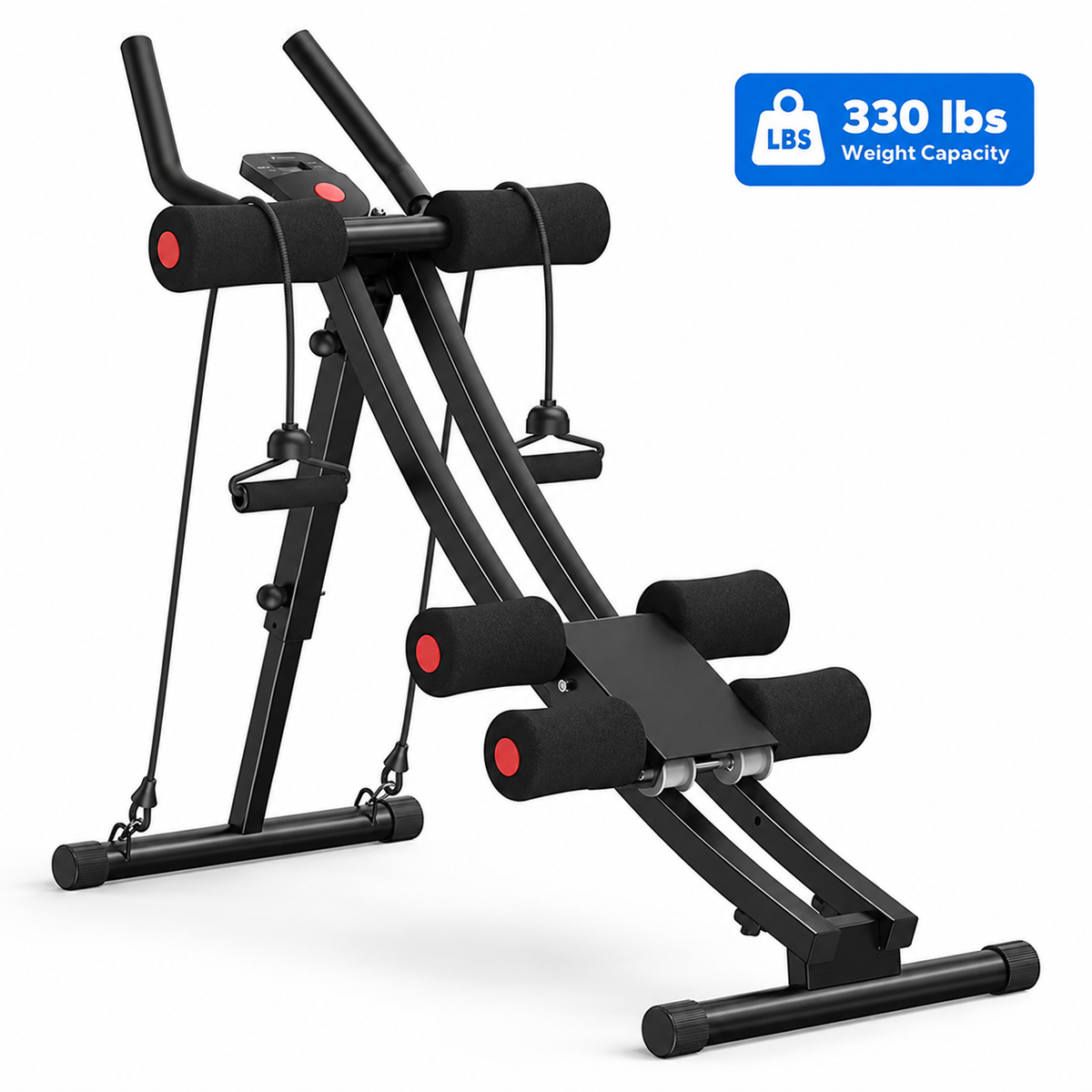Dual Track Ab Trainer with LCD Monitor