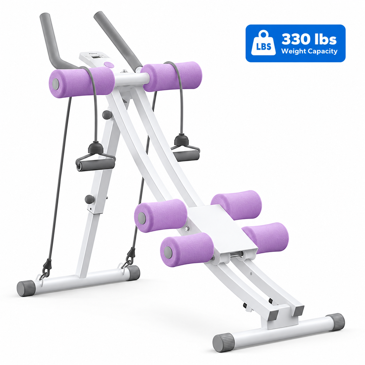 Dual Track Ab Trainer with LCD Monitor