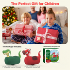 2-Piece Giant Inflatable Dinosaur & Bull Hopper Toys for Kids 5+