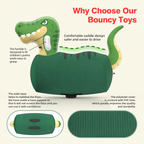 2-Piece Giant Inflatable Dinosaur & Bull Hopper Toys for Kids 5+