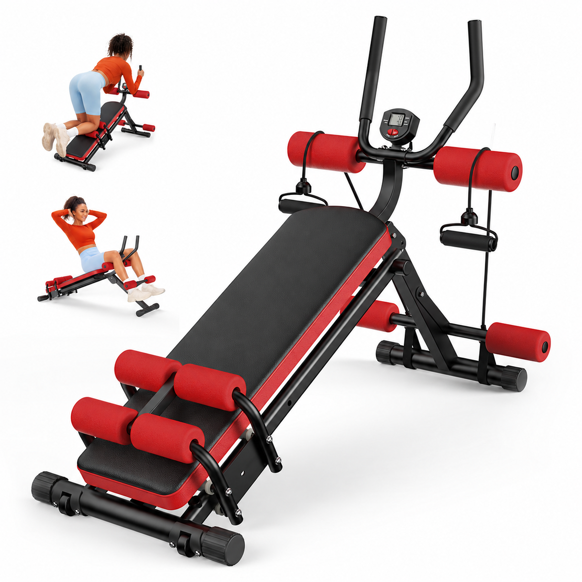 Dual Track Ab Trainer with LCD Monitor